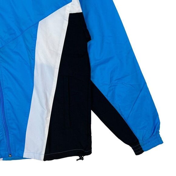 New Reebok Classic Men US XL Blue Windbreaker Track Jacket Zip Up Long Sleeve - Picture 7 of 16